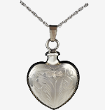cremation jewelry heart image